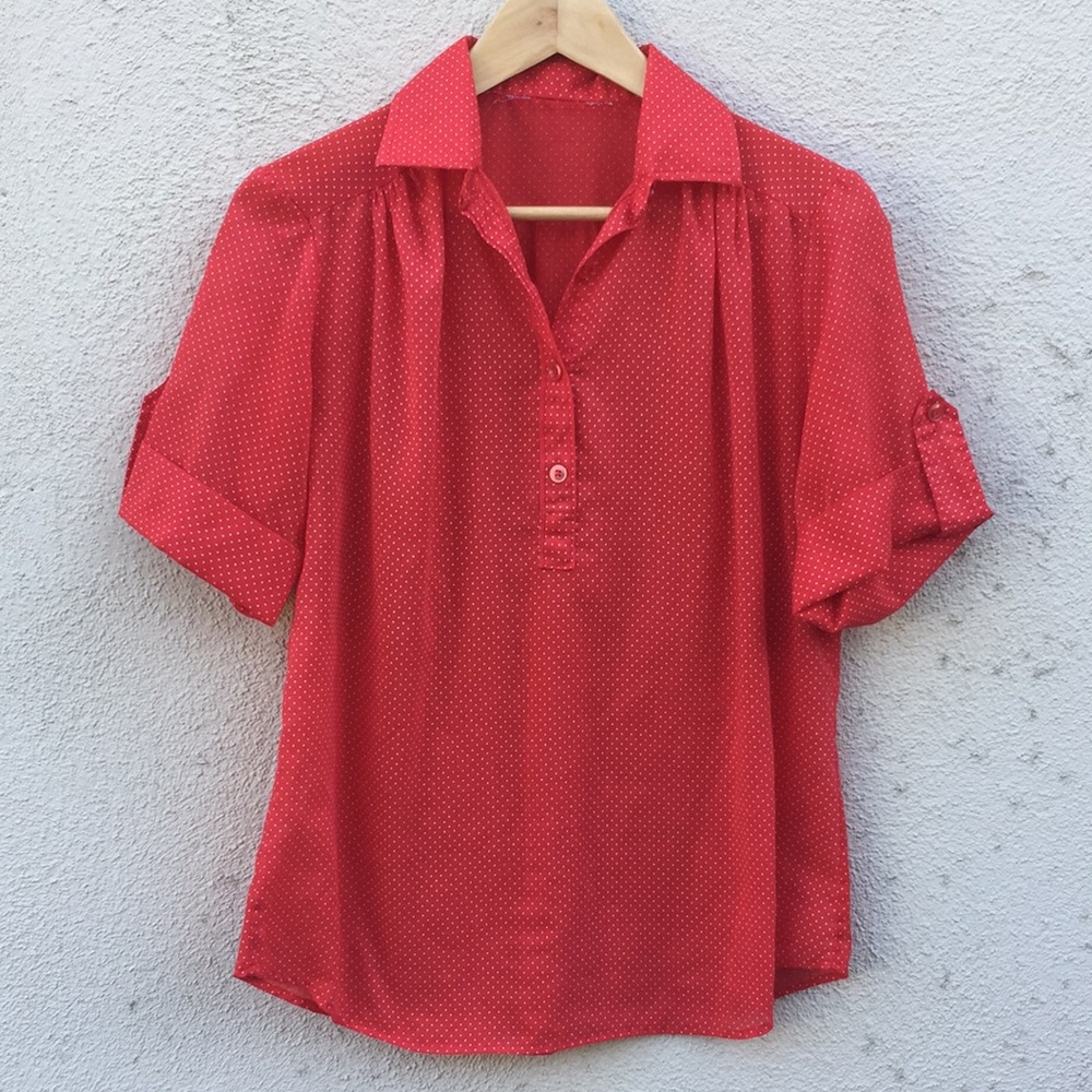 Cute polka dot vintage blouse